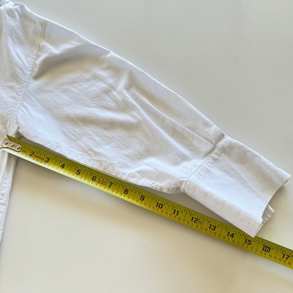 Zara || Boyfriend White Buttoned Long Sleeve Shirt Oversized Casual Preppy Small - Picture 5 of 7